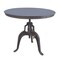 Homeroots 36" Industrial Gray Adjustable Crank Round Top Dining Table. 517845 - alternate 1