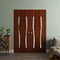 Sartodoors Sliding Closet Double Bi-fold Doors 96 x 84 inches, BASIC 3002 Walnut Franko, Sturdy Tracks Moldin BASIC3002DBF-GOFR-96x84 (4* 24x84) - alternate 4