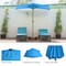 Villacera 9ft Half Umbrella, Blue 83-OUT5460 - alternate 8