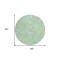 Homeroots 8' Mint Green Blue And Beige Round Abstract Washable Indoor Outdoor Area Rug 602571 - alternate 6