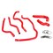 Hps Performance High Temp Reinforced Silicone Radiator and Heater Coolant Hose Kit, Red,  57-2076-RED - alternate 1