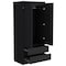 Homeroots 32" Black Two Drawer Combo Dresser 524958 - alternate 9