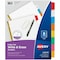 Avery Dennison Write & Erase Index Dividers 8-1/2 x 11", 8 Tab, Multicolor, PK8 23079 - alternate 1