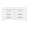 Homeroots 59" White Six Drawer Double Dresser 544019 - alternate 1
