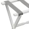 Homeroots Hotel White Finish Wood Folding Luggage Rack With Gray Straps 383077 - alternate 6