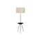Monarch Specialties Lighting, Floor Lamp, 63''h, Black Metal, Ivory / Cream Shade, Contemporary I 9745 - alternate 2
