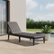 Homeroots 75" Brown Heavy Duty Plastic Outdoor Stacking Chaise Lounge 565260 - alternate 5
