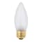 Satco 25W B11 Incandescent, Frost, 1500 Avg. Hrs, 200 Lu, Medium base, 120V, 2-Card S3734 - alternate 1