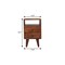 Homeroots 20" Chestnut Solid Wood Two Drawer Nightstand 722538 - alternate 2