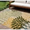 Homeroots 10' X 14' Ivory Green Yellow Blue And Dark Green Floral Indoor Outdoor Area Rug 548097 - alternate 4