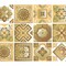 Homeroots 6" X 6" Vintage Beige And White Peel And Stick Removable Tiles 390905 - alternate 4