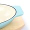 Martha Stewart 2 Piece Enameled Cast Iron Oval Casserole Birch Wood Trivet Set in Aqua 129057.02 - alternate 9