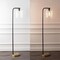 Jonathan Y Easton 60.75" Modern Minimalist Metal/Ribbed Glass LED Floor Lamp, Brass Gold/Black JYL1142A - alternate 6
