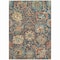 Homeroots 9' X 12' Navy Blue Terra Cotta And Beige Damask Washable Indoor Outdoor Area Rug 603747 - alternate 5