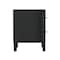Manhattan Comfort Solara 30 in Solid Wood Nightstand in Black (2-Drawer) NS1788-2 - alternate 6