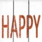 Homeroots 72in White And Orange Solid Wood Happy Fall Porch Sign 634308 - alternate 5