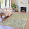 Homeroots 9' X 12' Olive Green And Gray Abstract Washable Indoor Outdoor Area Rug 631955 - alternate 7