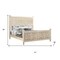 Homeroots Three Piece White Solid Wood Bedroom Set 636277 - alternate 8