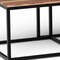 Homeroots Set of Three 47" Natural And Black Solid Wood And Iron Coffee Table, 3PK 379808 - alternate 5