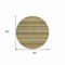 Homeroots 8' Artichoke Green And Fern Green Round Striped Washable Indoor Outdoor Area Rug 610578 - alternate 6