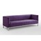Homeroots 85" Purple Velvet Manufactured Wood Sofa 543975 - alternate 8