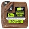 Tarpex Multipurpose Tarp, 20 ft x 40 ft, 5 Mil, Brown, Polyethylene BRT-TA-2040 - alternate 1