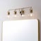 Jonathan Y Shirley 34" 4-light Farmhouse Industrial Metal LED Vanity Light w/Seeded Glass Globe Shades, Brass Go JYL7406B - alternate 9