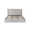 Homeroots Gray Tufted Linen Blend Upholstered King Bed Frame 606416 - alternate 5