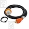 Ac Works SOOW Locking Extension Cord, 10 AWG, Indoor/Outdoor, 10/4, 1 Outlets, CS6364, Black, Rubber, 10 ft TEL1430-010 - alternate 7