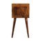 Homeroots 22" Brown Solid Wood Two Drawer Nightstand 701703 - alternate 8