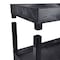Luxor High Capacity, (2) Tubs, 1 Flat Shelf Cart, 400 lb Load Capacity, 3 Shelves, 35-1/4" L, 18" W EC112-B - alternate 16