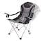 Picnic Time Family Of Brands Reclining Camp Chair, Black with Gray Accents 803-00-175-000-0 - alternate 4