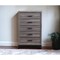Homeroots 31" Grey Solid Wood Five Drawer Chest 478637 - alternate 4