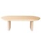 Homeroots 54" Natural Solid Wood Oval Solid Coffee Table 555316 - alternate 7