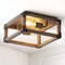 Jonathan Y Magnolia 11.5" 2-Light Iron Rustic Farmhouse LED Flush Mount, Brown JYL7472A - alternate 7