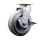 Service Caster 6 Inch Thermoplastic Rubber Swivel Caster with Roller Bearing and Brake SCC SCC-20S620-TPRRF-TLB - alternate 1