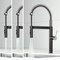 Vigo Edison Pro Single Handle Pull-Down Kitchen Faucet in Stainless Steel/Matte Black VG02052STMB - alternate 7