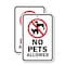 Signmission No Pets Allowed 1, 12'' X 18'' 2 Signs, Heavy Gauge Aluminum, 2PK A-1218-2PACK-2808 - alternate 1