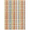 Homeroots 10' X 14' Peach Ivory And Orange Plaid Washable Indoor Outdoor Area Rug 613986 - alternate 9