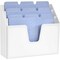 Acrimet Horizontal Triple File Folder Holder Organizer (Solid White Color) 860.BO - alternate 4