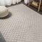 Jonathan Y Rabat High-Low Pile Mini-Diamond Trellis Beige 3 ft. x 5 ft. Indoor/Outdoor Area Rug SBH101A-3 - alternate 6