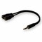 Add-On Addon 20.00Cm (8.00In) 3.5Mm Stereo Audio Male To Female Black HSMFF - alternate 1