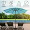Pure Garden 9-Foot Outdoor Patio Umbrella, Blue 50-101-B - alternate 7