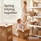 Homedant 5-Tier Boltless Heavy Duty Metal Shelving Unit, 47.7"W x 24.1"D x 71.3"H, White 805905 - alternate 6