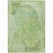 Homeroots 9' X 12' Artichoke Green And Mint Green Abstract Washable Indoor Outdoor Area Rug 615684 - alternate 7
