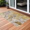 Homeroots 3' X 5' Taupe Abstract Washable Non Skid Indoor Outdoor Area Rug 559198 - alternate 1