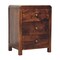 Homeroots 24" Brown Solid Wood Three Drawer Nightstand 651766 - alternate 8
