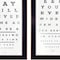 Homeroots Set Of Two Eye Charts 2 Black Framed Print Wall Art, 2PK 407483 - alternate 3