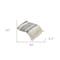 Homeroots 60" X 50" Cream Woven Cotton Herringbone Throw Blanket with Fringe 516625 - alternate 6