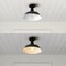Jonathan Y Camila 14" 1-Light Classic Industrial Indoor/Outdoor Iron LED Semi Flush Mount, Navy/White JYL7617C - alternate 8